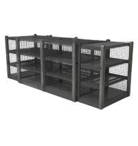 Сетчатые стеллажи